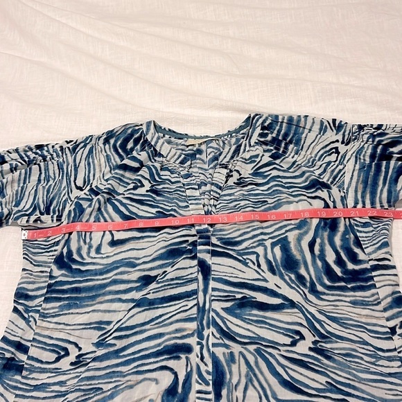 Lola Australia Twenty Shirt Animal Swirl Navy Print Cotton Coastal Resort Boho - Picture 6 of 13